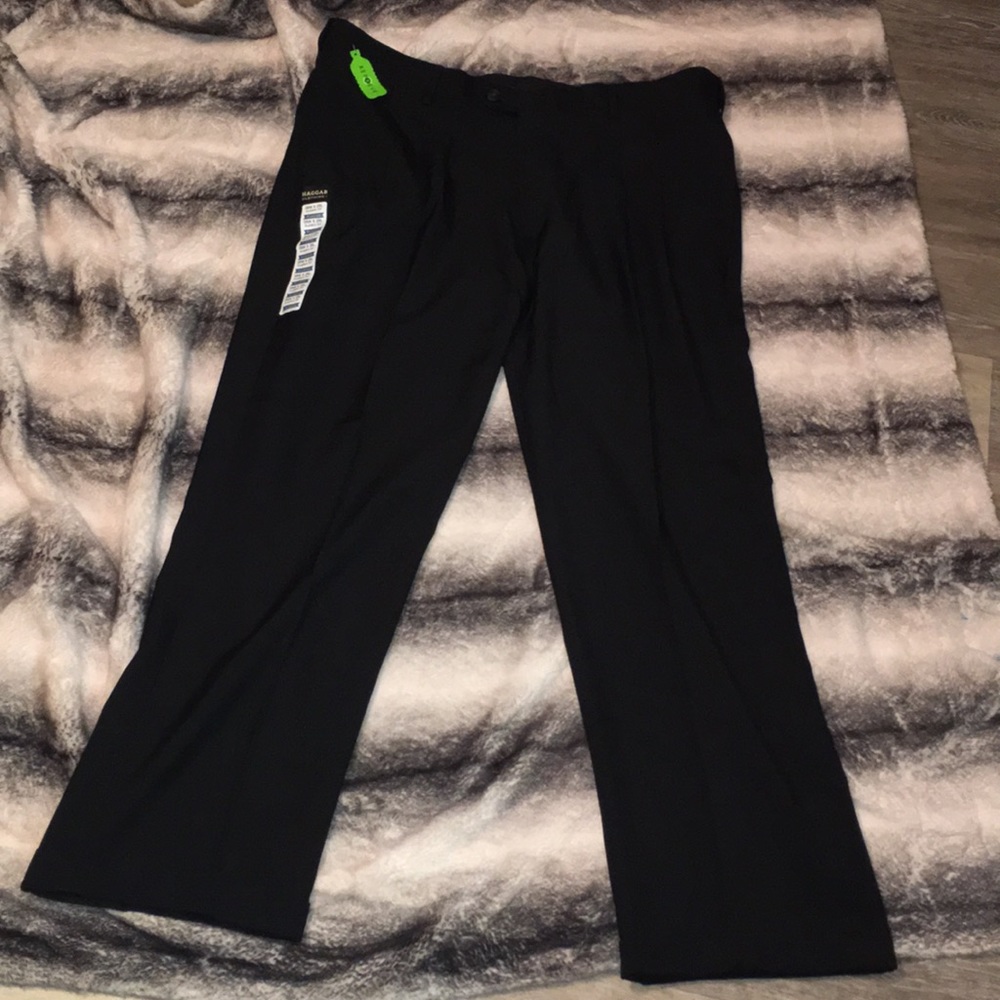 SALE NWT Men’s Haggar Black Pants 38W 29L